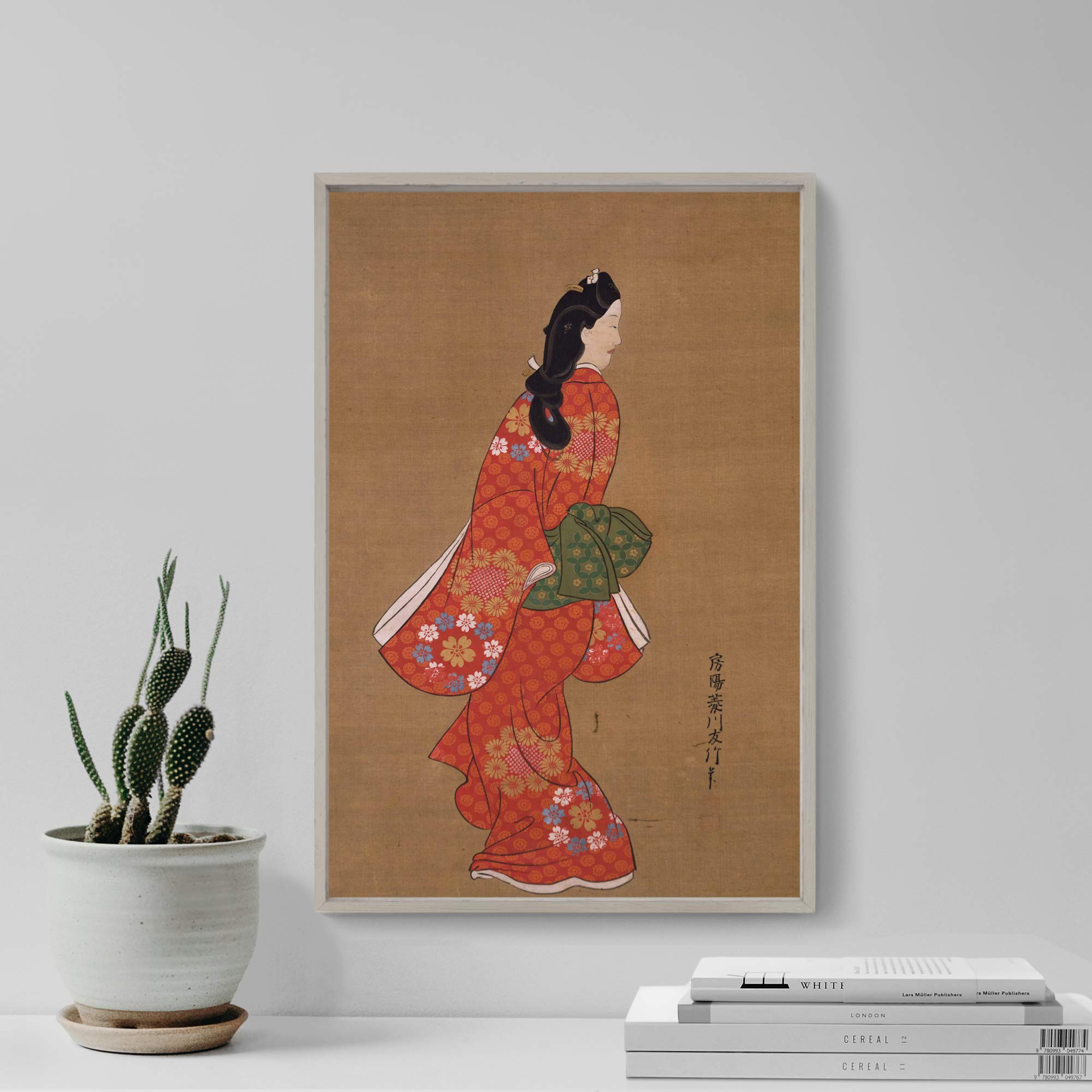 Amazon.com: Hishikawa Moronobu - Beauty Looking Back (17th-Century